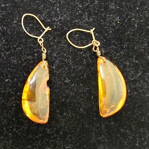 Amber Drop Earrings